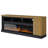 Bowrah 75" TV Stand with Glass Electric Fireplace-189061864