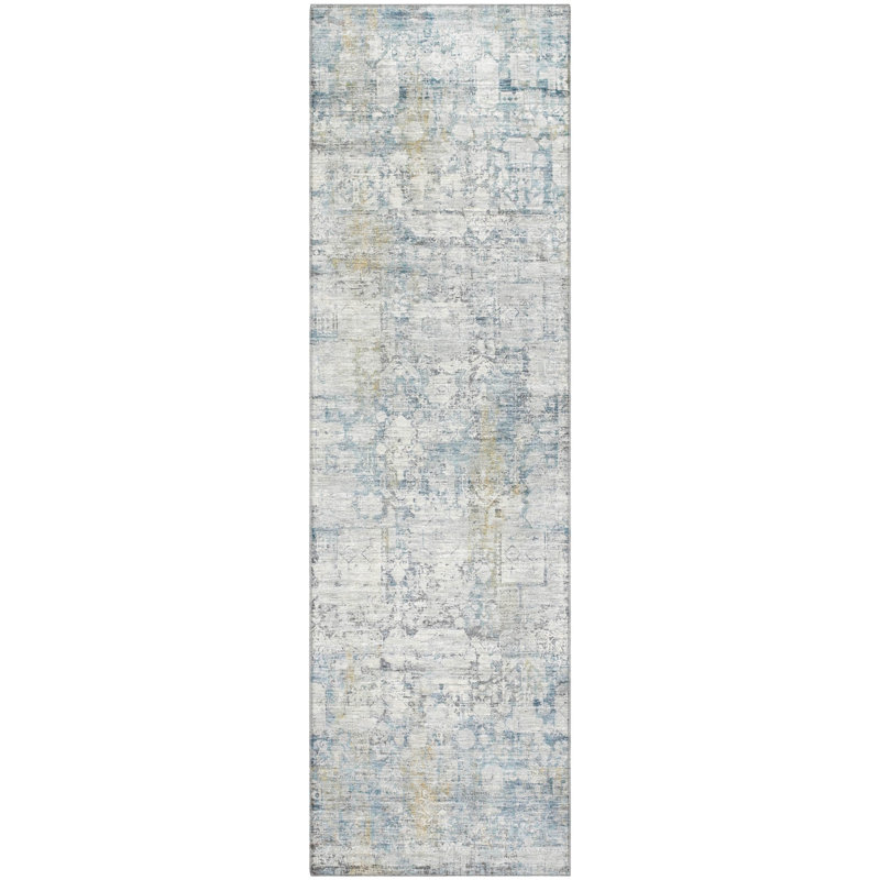 Premium Machine Washable Maag AMF1764 Modern Rug, Runner 2'3" x 7'6"