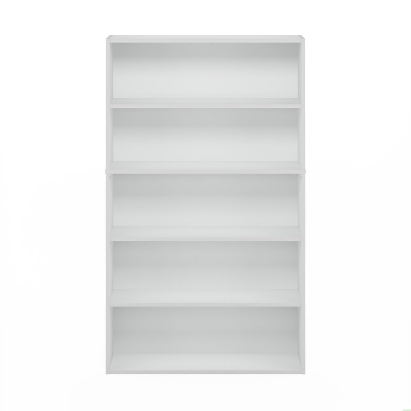 Pasir 5-Tier Open Shelf Bookcase, Bookshelf, (5 Shelves) 52.68"H x 31.5"W x 9.37"D, White