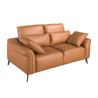 seater sofa brown leather
