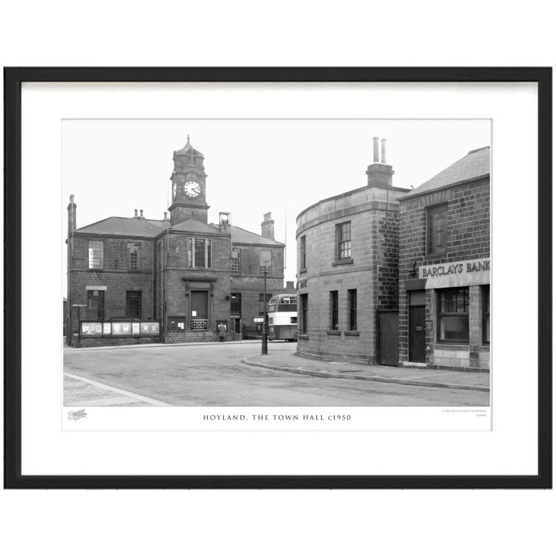 Hoyland, The Town Hall C1950 - Single Picture Frame Print, 28cm H x 36cm W x 2.3cm D