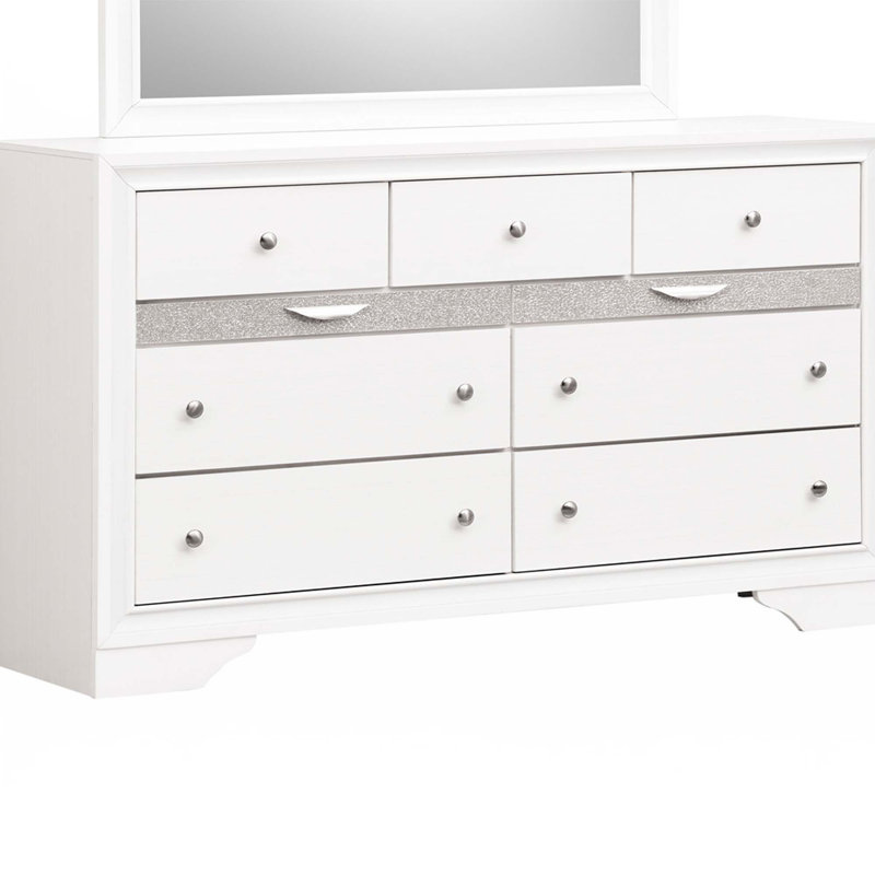 Commode 9 tiroirs, Blanc