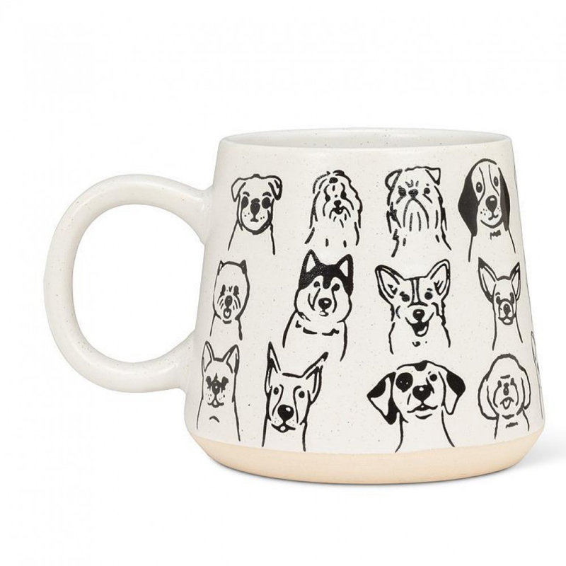 Tasse assortie de visages de chien
