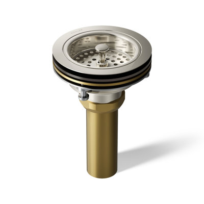 Duostrainer Sink drain and strainer with tailpiece