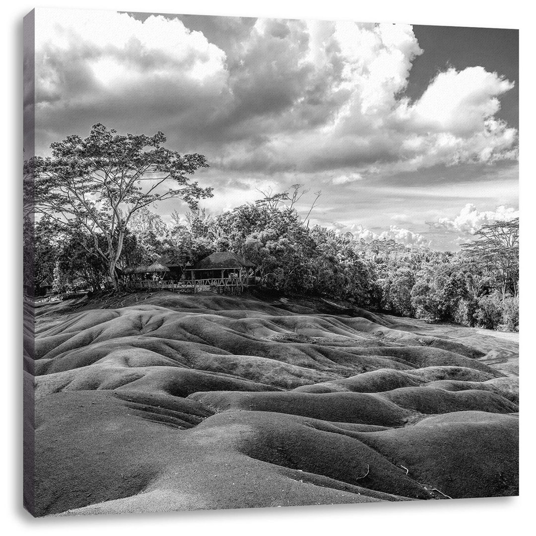 Leinwandbild Siebenfarbige Erde auf Chamarel in Mauritius