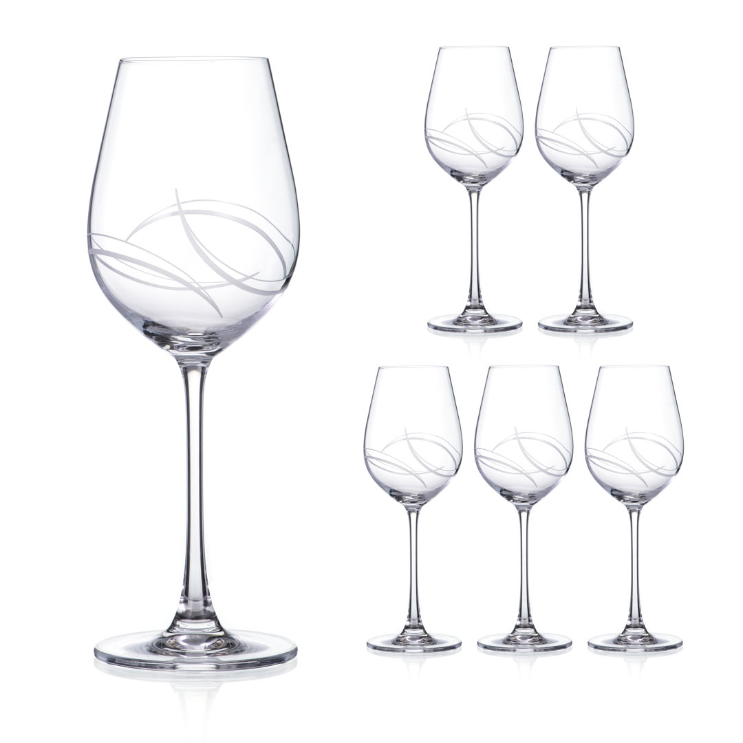 Arctic 400ml Crystal White Wine Glass Set
