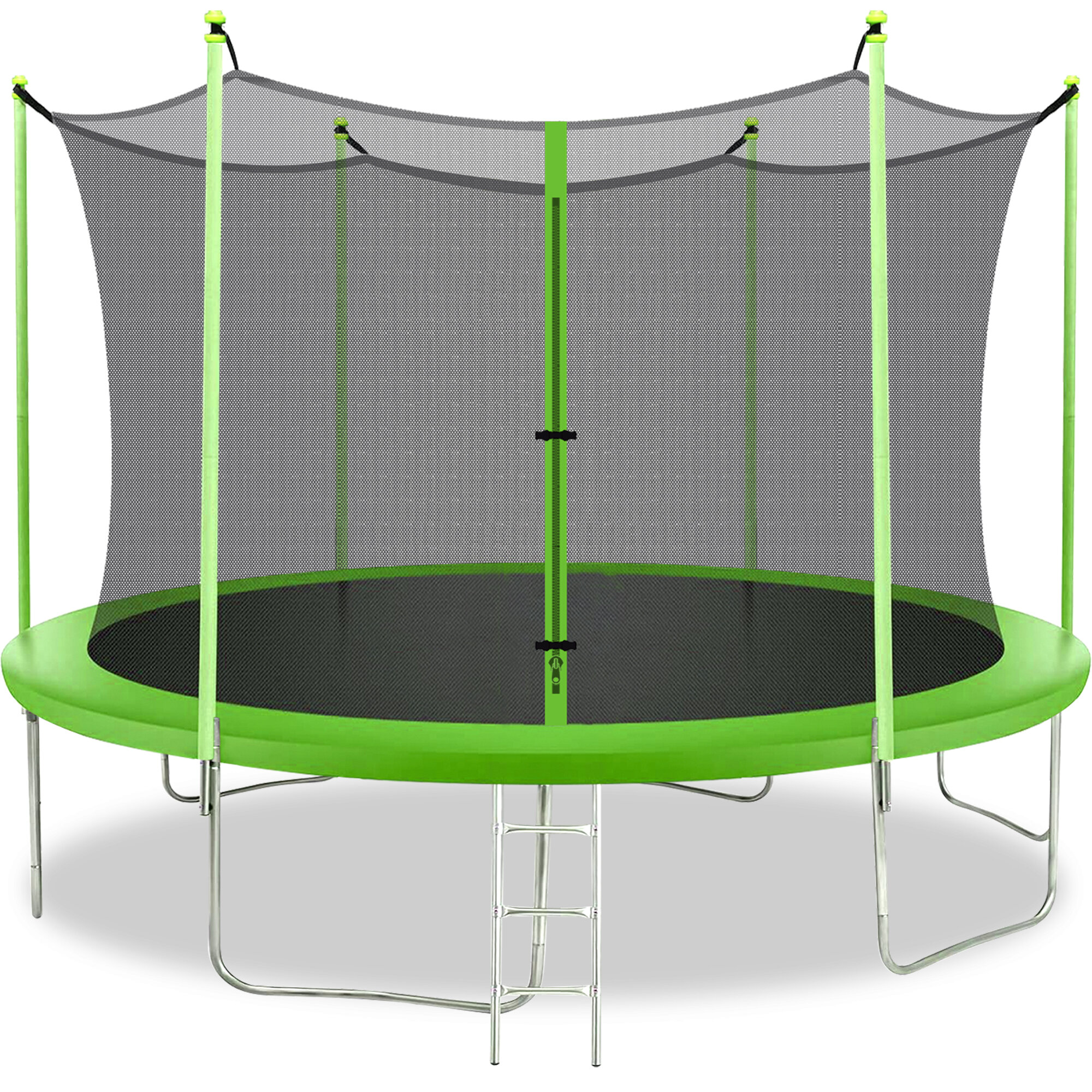 FDW 14' Foldable Round Backyard Trampoline with Safety Enclosure | Wayfair