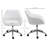Faux Leather Office Chair, Adjustable Swivel Design For Home Office, Sleek Modern Look & Comfy Seating