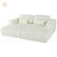 Canapé-lit double en Corduroy avec 2 coussins, parfait pour les salons, les appartements et les bureaux