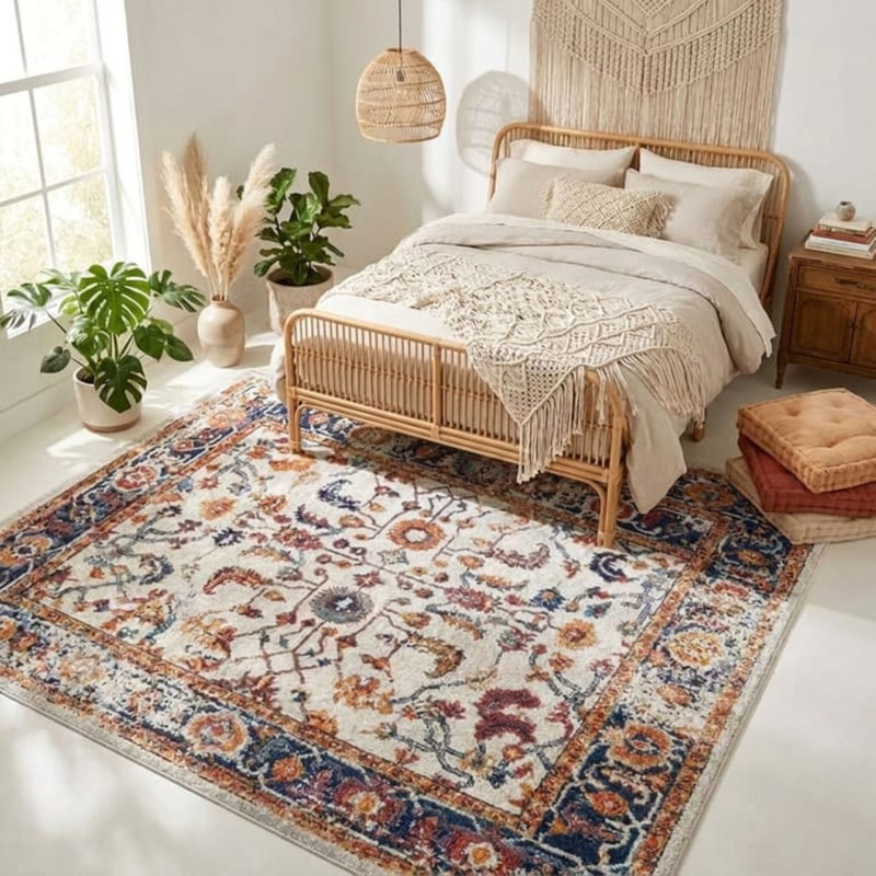  Tapis floral Honig, Rectangle 5 pi 1 po x 7 pi 6 po