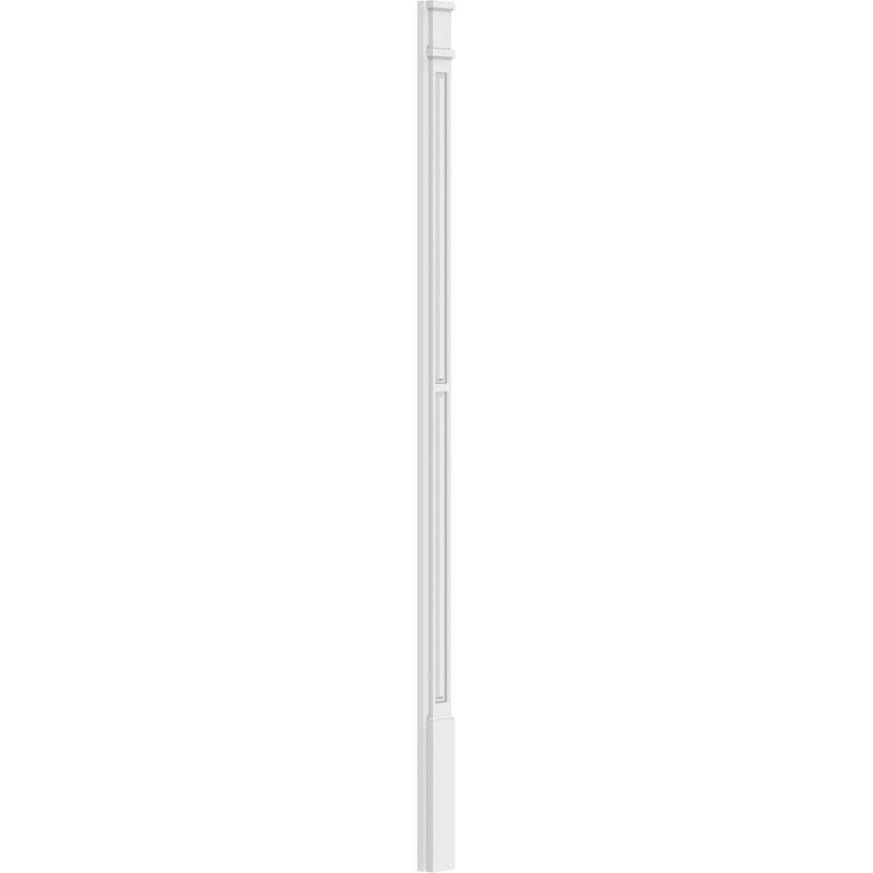 Pilastre en PVC TruCraft, 90 po, 4 po, Base et chapiteau décoratifs