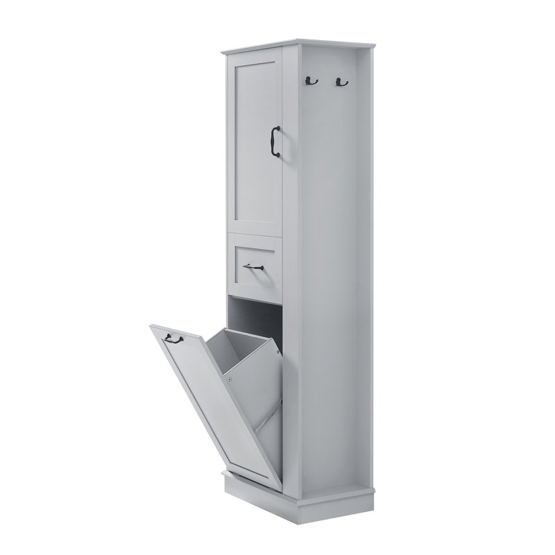 Grande armoire de rangement moderne, Gris
