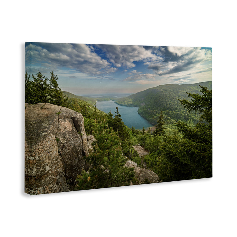 «Lake View Over Mountains» par Rick Berk, H 30 po x l 45 po