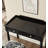 Black Retro Desk with Two Drawers