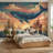 Whale Wallpaper Ocean Sunset Removable Wall Decor-429134593-429134594