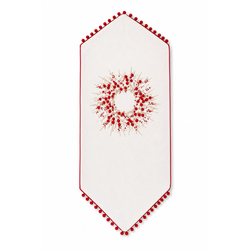 Liebwin Oval Christmas Table Runner, 36" L x 16" W