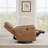 Mila 33" Genuine Leather Swivel Power Recliner-121439017