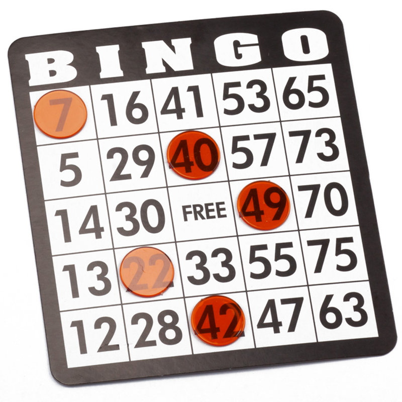 Marqueur de bingo 3/4 po transparent, Orange