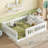 Floor Bed with Heightened Safety Guardrails and Door-2066330652