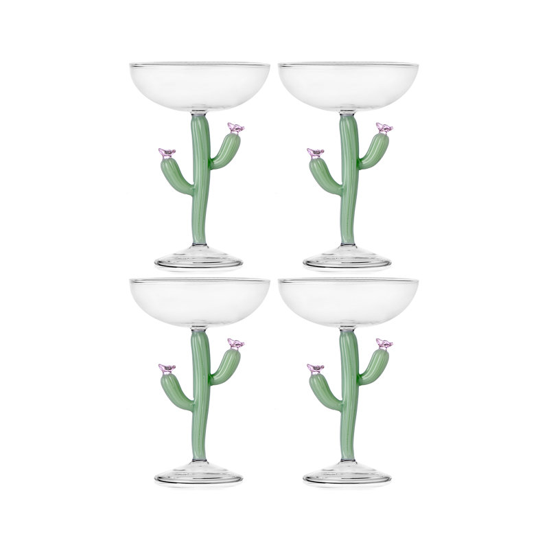 Desert Plants - Champagne Bowl Cactus Matte Green 9.5 Oz