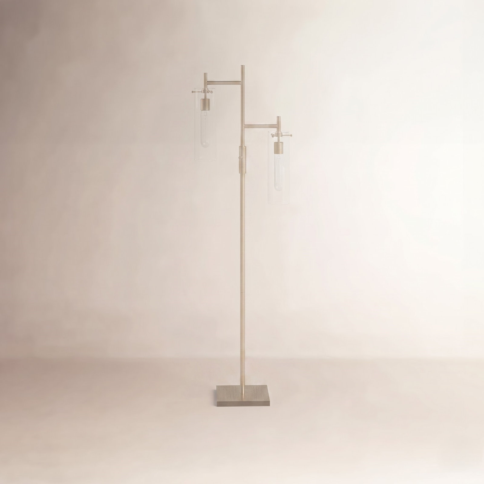 Gilbert 64.25'' Floor Lamp, Antique Brass