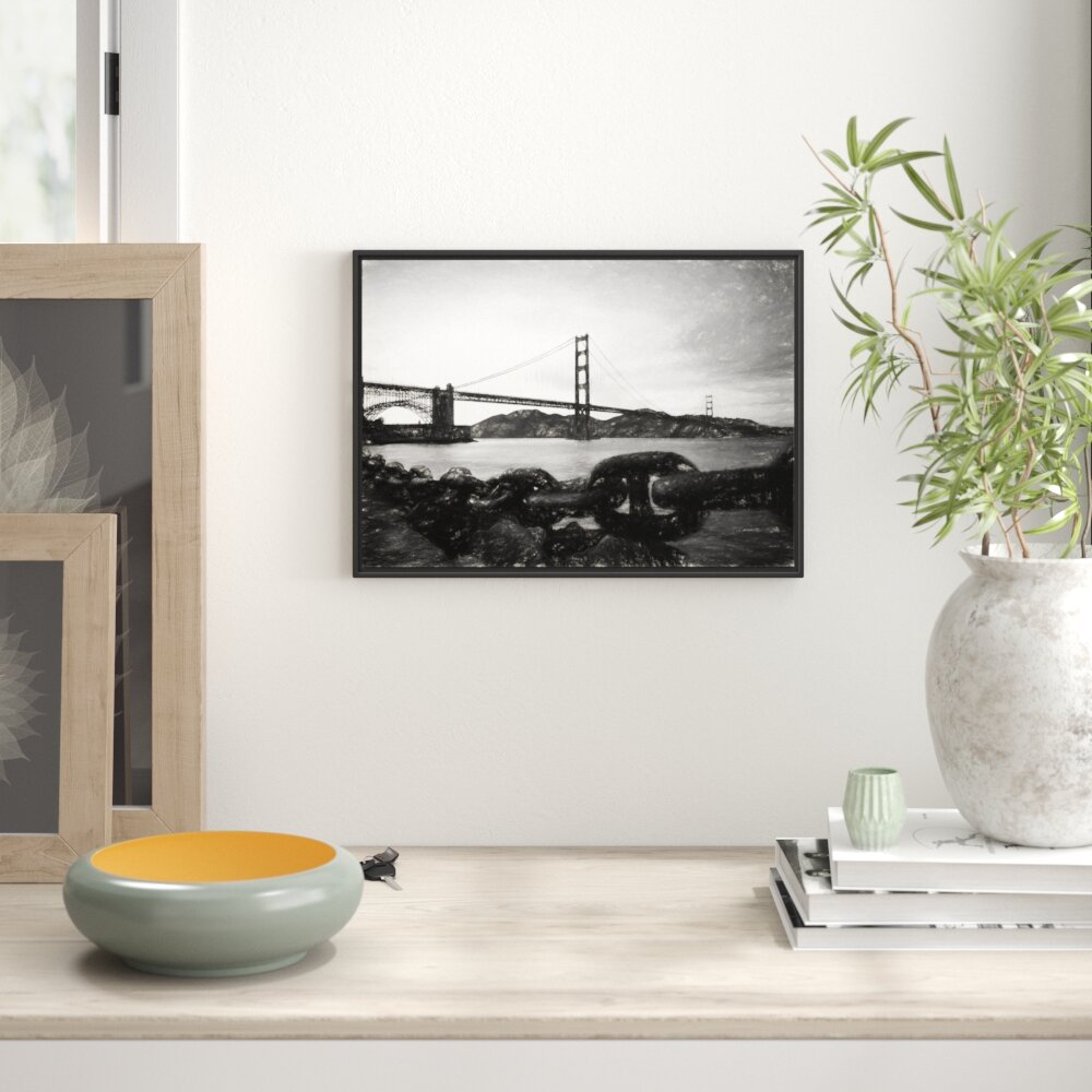 Gerahmtes Wandbild Golden Gate Bridge