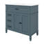 Meuble-lavabo noir 36 po avec lavabo 36 po