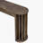 59-Inch Long Console Table With Oak Veneer Entryway Table With Vertical Ribbed Table Leg Minimalist Sofa Table With 2 Drawers For Entrance, Hallway, Living Room-425051954