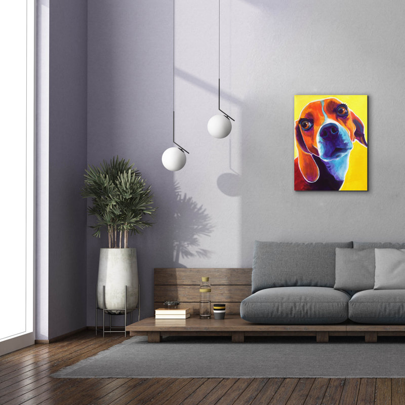 "Beagle - Marcie" par Dawg Painter, H 34 po x l 26 po x P 1,5 po