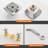 5 Inch Wall Mount Shower System 2 Handle Shower Faucet Set 6 Spray Brass High-Pressure Shower Trim Kit With Rough-In Valve-119969549
