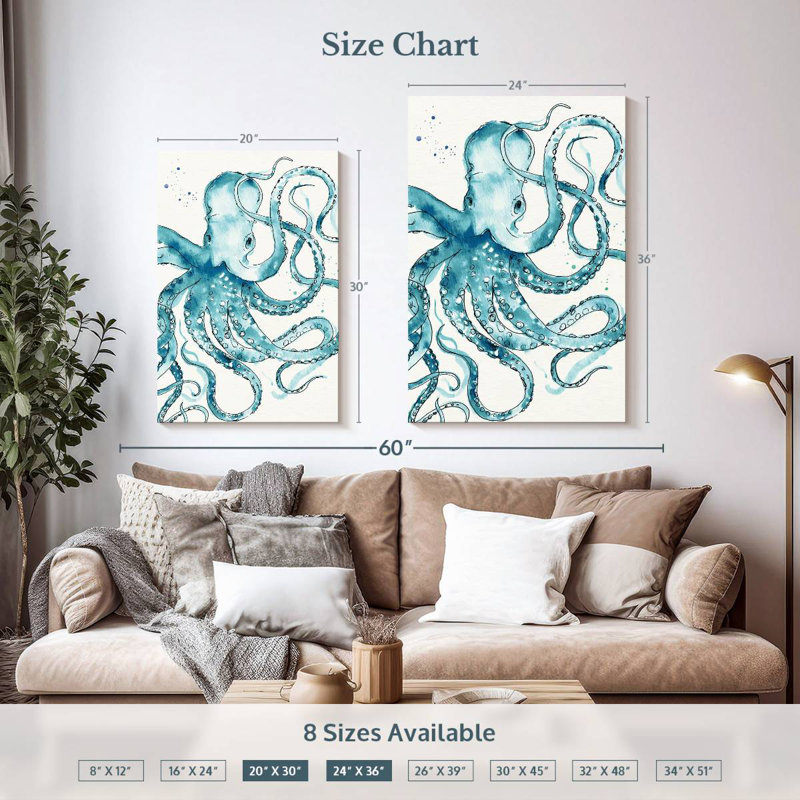 Brampt Deep Sea I V2 Teal, 36" H x 24" W