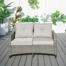 Woodrum 50'' Aluminum Outdoor Loveseat
