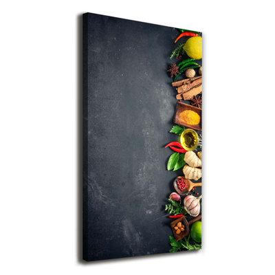 Spices And Herbs - Wrapped Canvas Print