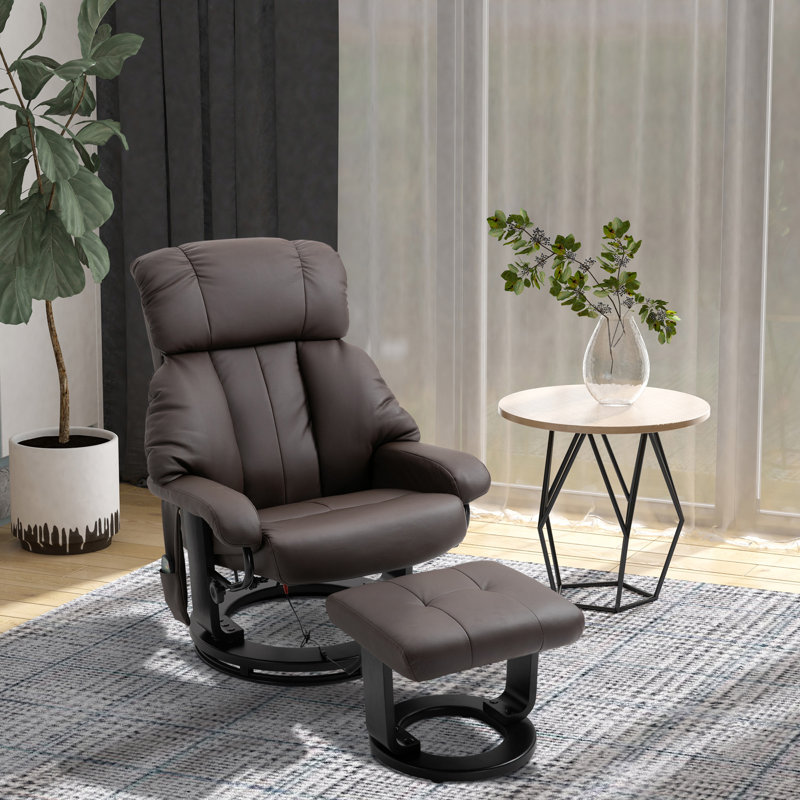 Fauteuil inclinable de massage avec repose-pieds HOMcom