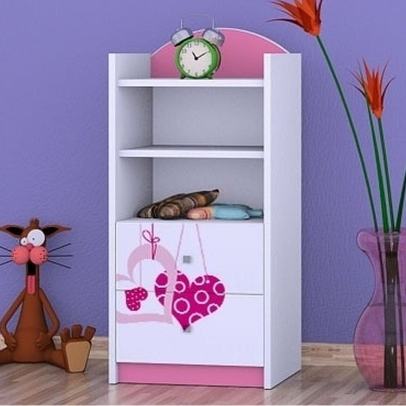Joaquin 96cm H X 45cm W Kids Cube, Pink