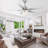 Tavin 5 - Blade LED Stainless Steel Ceiling Fan with Remote Control and Light Kit Included-1918135760