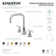 Kingston Brass Manhattan Widespread Bathroom Faucet With Drain Assembly