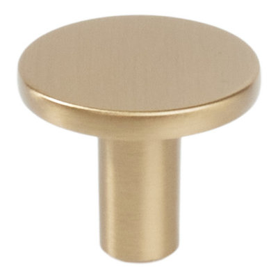Emtek Arca Round Cabinet Knob 1.75", Satin Brass