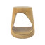 Table d'appoint MGO Hollow, texture semblable au bois, couleur naturelle-2056983787