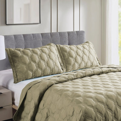 3 Piece Bradly Down Alternative Quilts Set