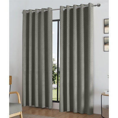 Adwita Temple Blackout Eyelet Curtain Panel Pair