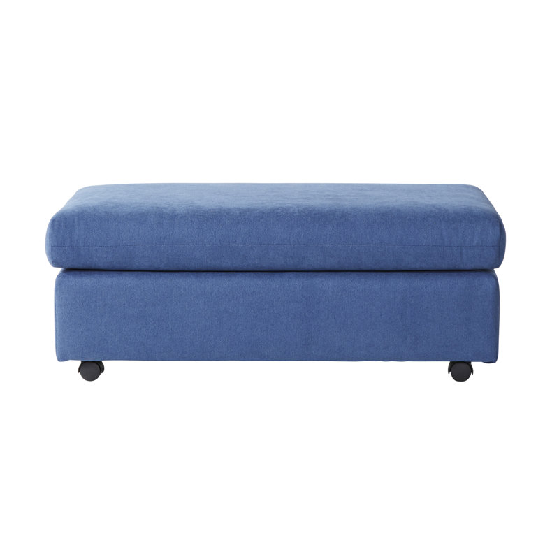 Fauteuil surdimensionné en tissu bleu marine pour se détendre à la maison