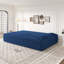 Canapé de sol avec 2 coussins, tissu convertible en peluche-650388178