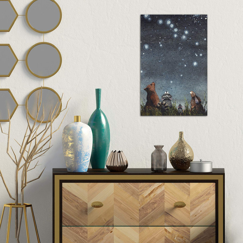 «Constellations» par Maggie Vandewalle - impression d'art graphique, Toile tendue, H 26 po x l 18 po x 1,5 po
