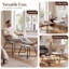 Mid-Century Chenille Upholstered Accent Chair with Ottoman Set, Ergonomic Lounge Chair with Wood Armrest & Metal Frame, Tufted Leisure Chair for Living Room Bedroom-711615321