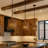 Suratto Pendant - 12"W x 19.25"H - Matte Black/Medium Walnut