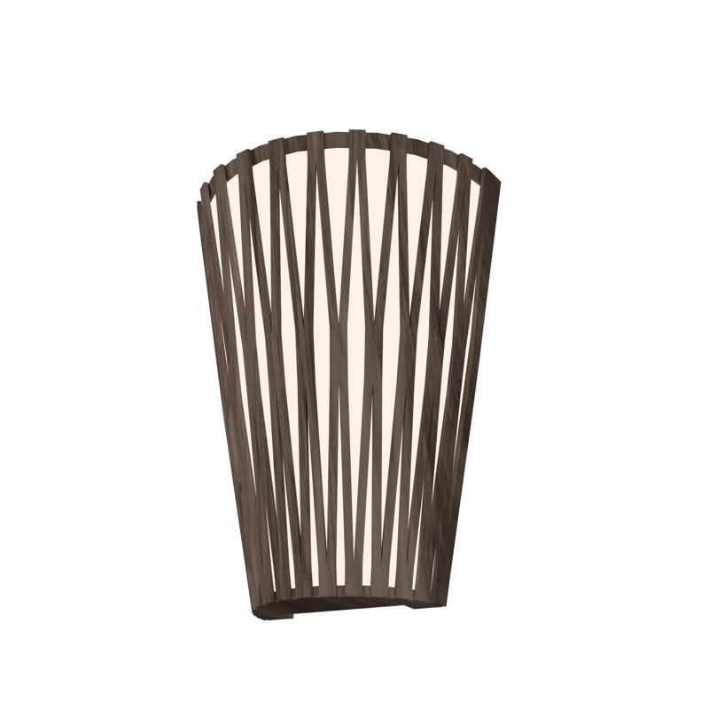 Living Hinges 1 - Light Sconce, American Walnut, 11.81" H x 9.84" W x 4.72" D