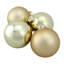 2-Finish Glass Christmas Ball Ornaments 4" (100mm)-459042918