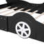 Lit plateforme double en forme de voiture de course avec roues, noir-526324685-526324672