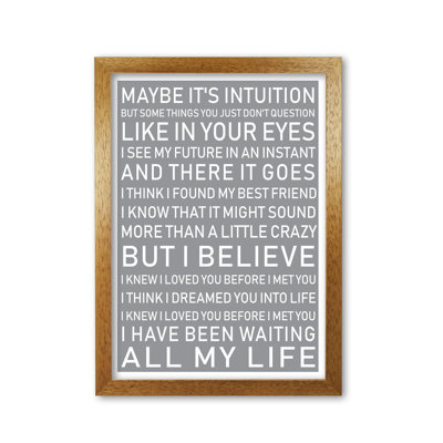 I Knew I Loved You - Print